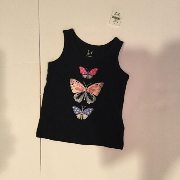 Gap butterfly tank top NEW 12-18 months navy blue - Picture 1 of 3
